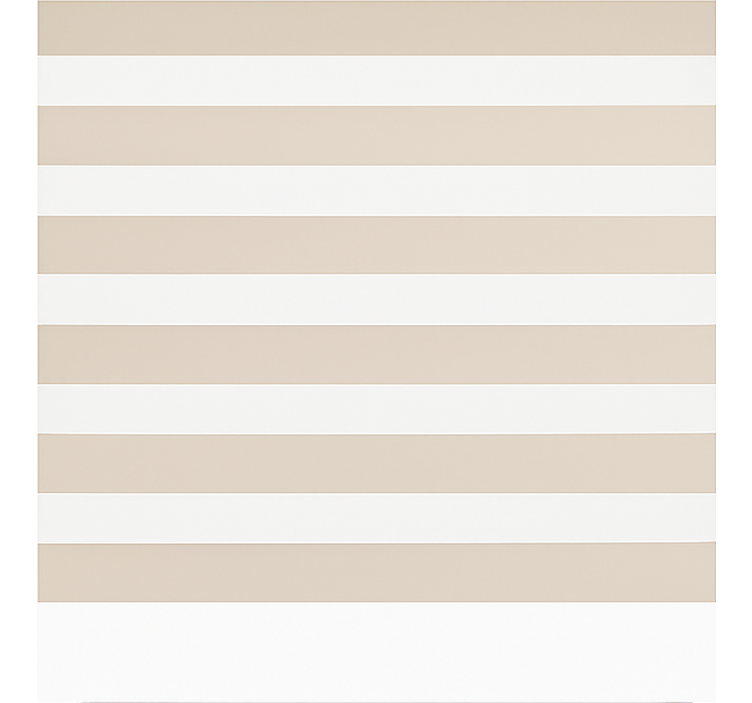 Creme og hvid vandret klassiske rullegardiner - TenStickers