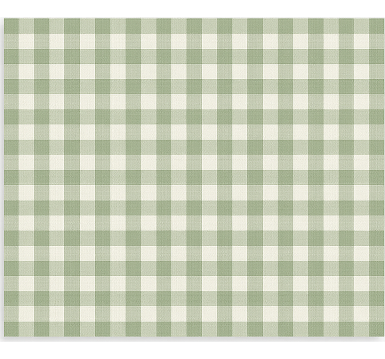 Grønt stofmønster rullegardin køkken - TenStickers