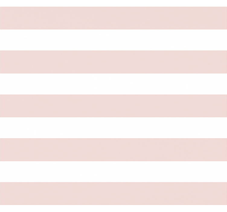 Hvide og lyserøde striber mørklægningsgardiner børn - TenStickers