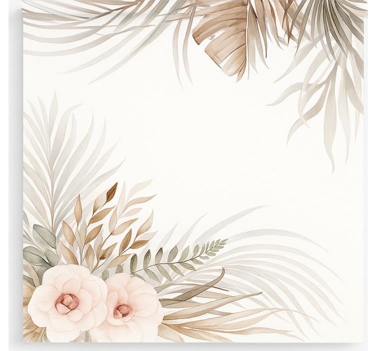 Boho blomsterdesign mørklægningsgardiner børn - TenStickers