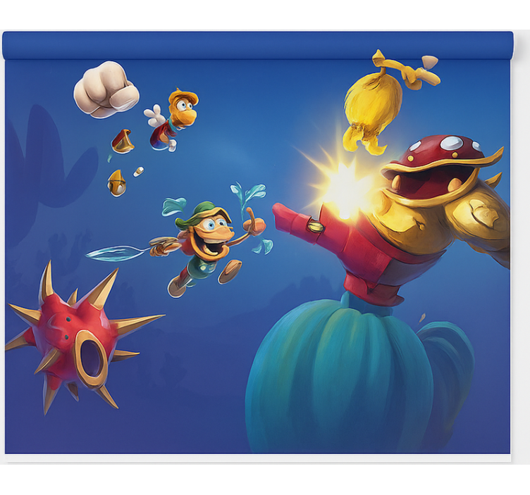 Spilkamp-sammenstød nørdede rullegardiner - TenStickers