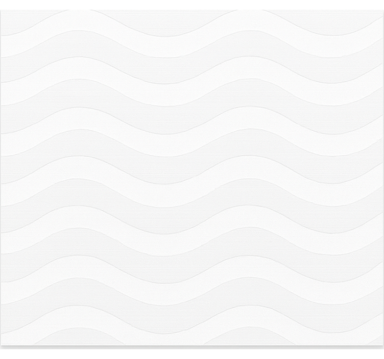 Hvide og grå bølger rullegardin teenager - TenStickers