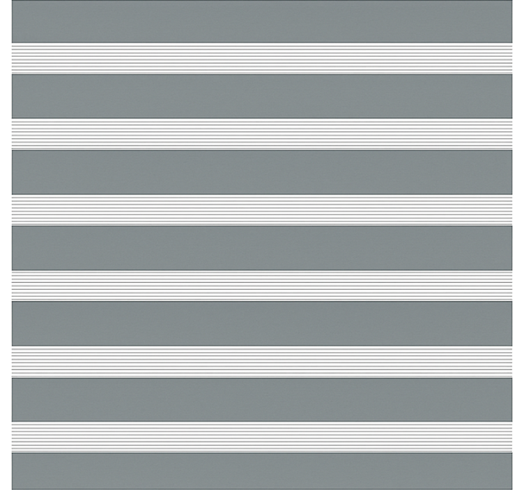 Gråt stribet mønster spisestue rullegardiner - TenStickers