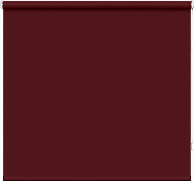 Dyb rødbrun ensfarvet rullegardin til spisestue - TenStickers