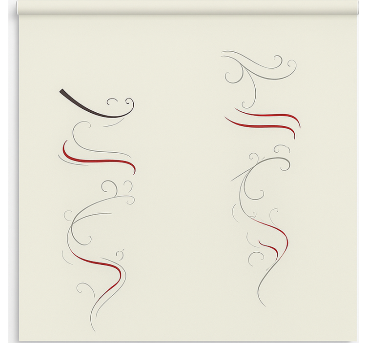 Skandinaviske rullegardiner abstrakt blomster spiral - TenStickers