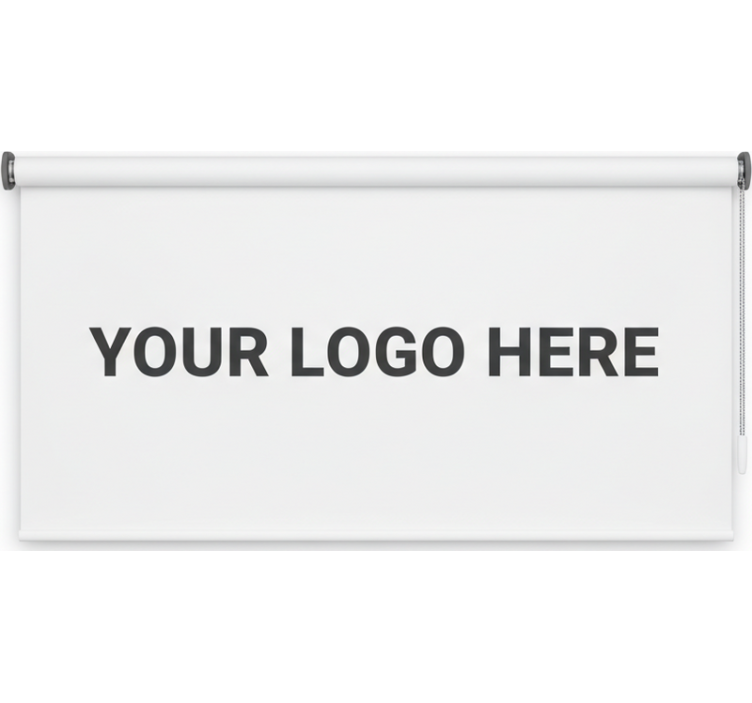 Kontor rullegardin med skræddersyet logo - TenStickers