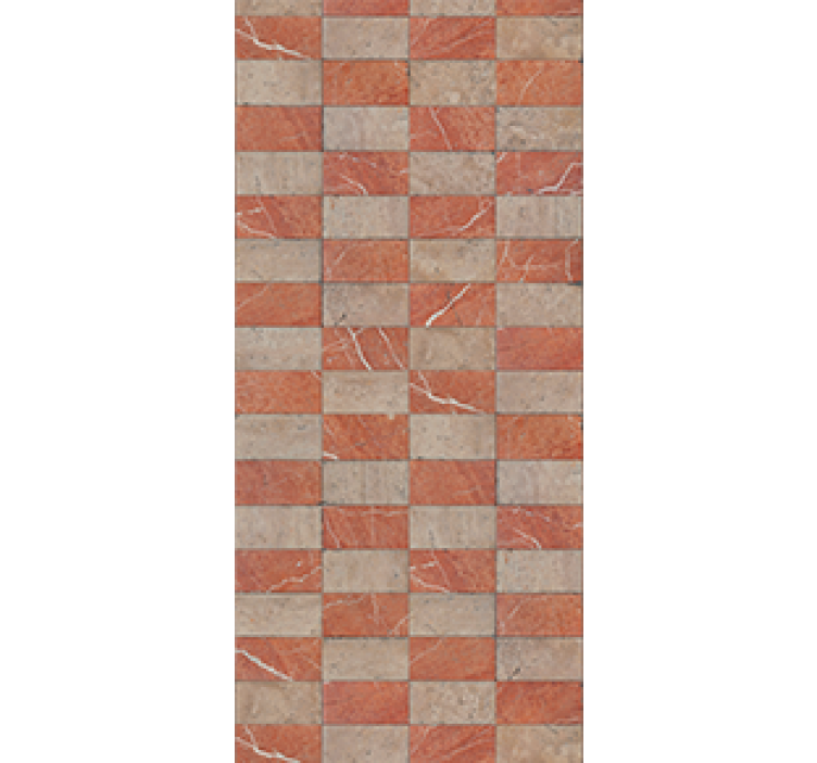 Rullegardin køkken geometriske beige fliser - TenStickers