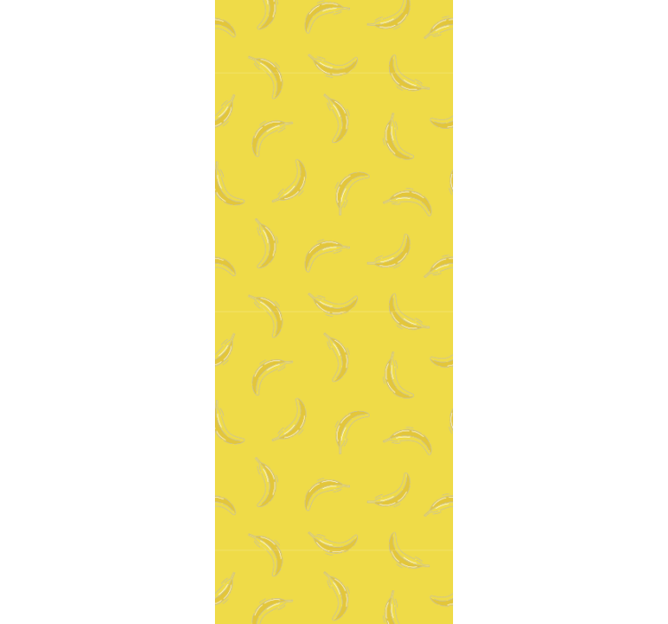 Rullegardin køkken med bananmotiv design - TenStickers
