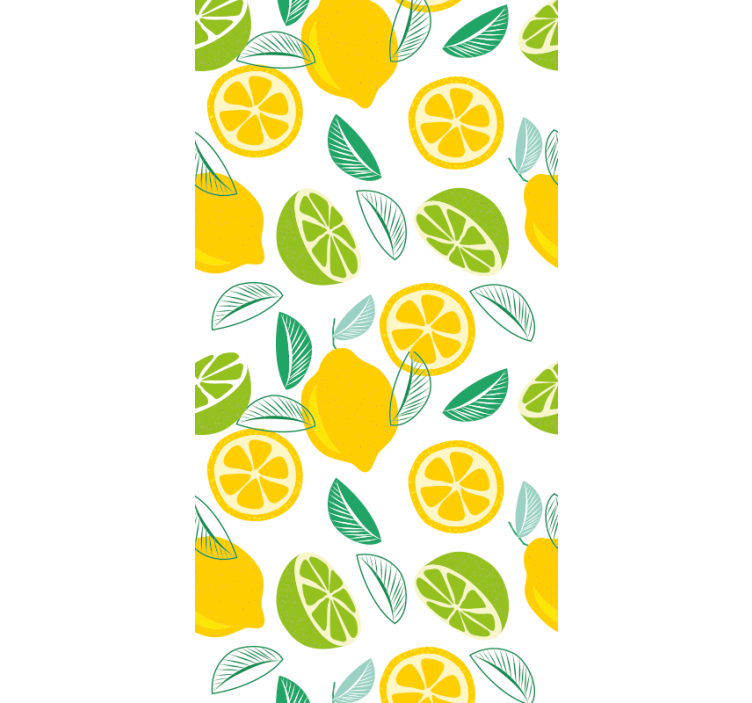 Rullegardin køkken citrus motiv - TenStickers