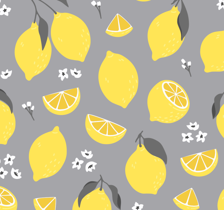 Rullegardin køkken citrus mønster - TenStickers