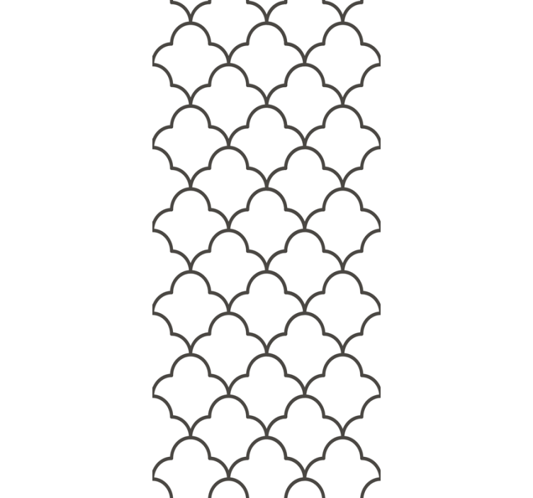 Rullegardin køkken geometrisk marokkansk design - TenStickers
