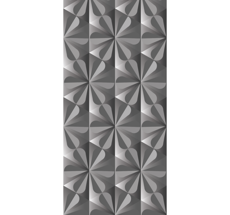 Rullegardin køkken vintage geometrisk blomstermønster - TenStickers