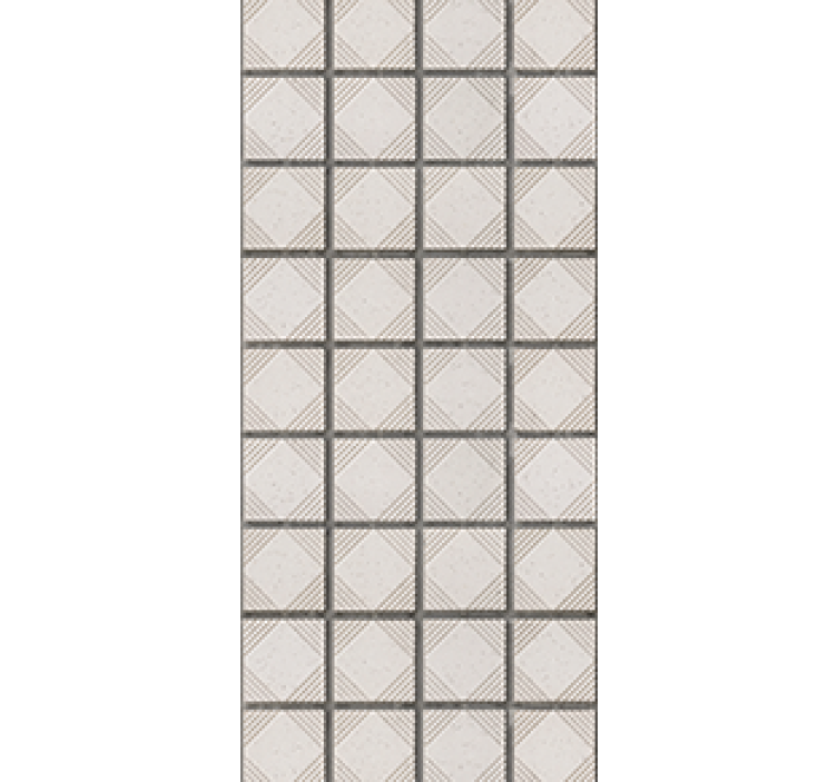 Rullegardin køkken hvide minimalistiske abstrakte fliser - TenStickers