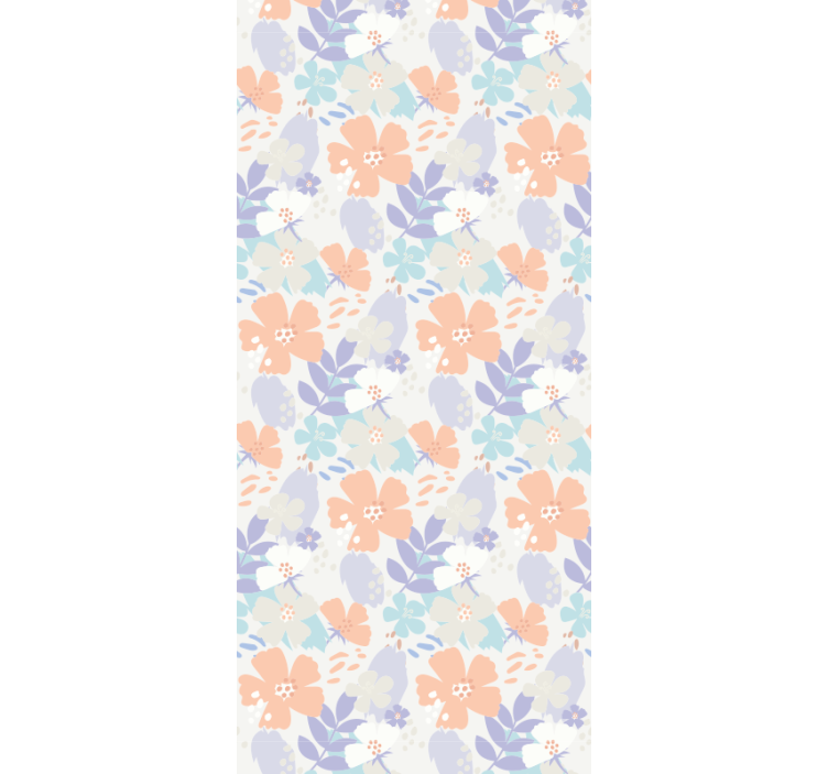 Rullegardin køkken nordisk stil originale blomster - TenStickers