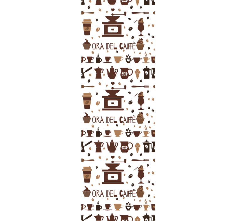 Rullegardin køkken kaffetid - TenStickers