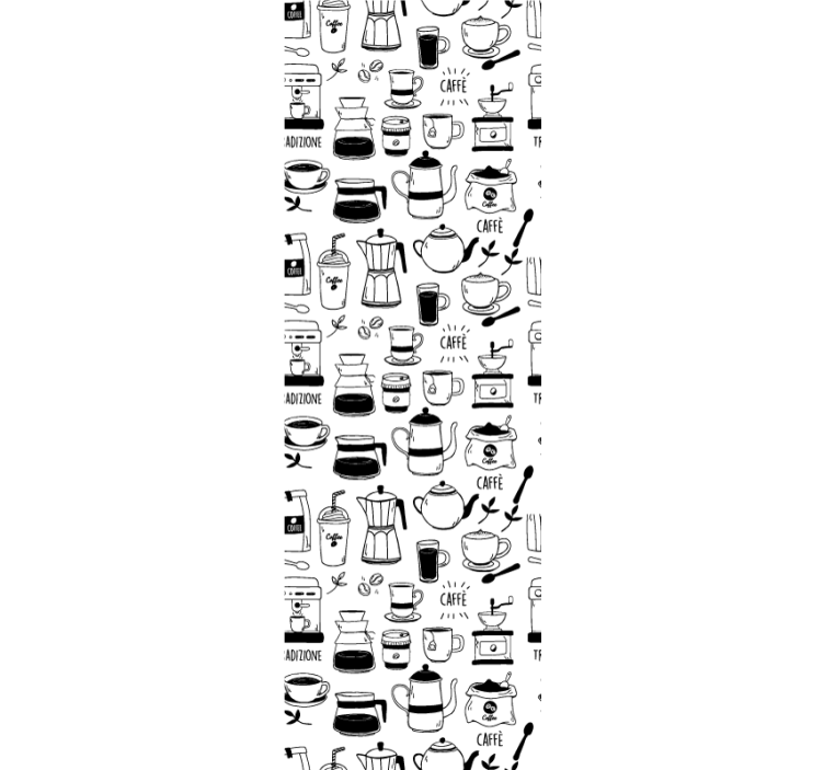 Rullegardin køkken kaffetid - TenStickers