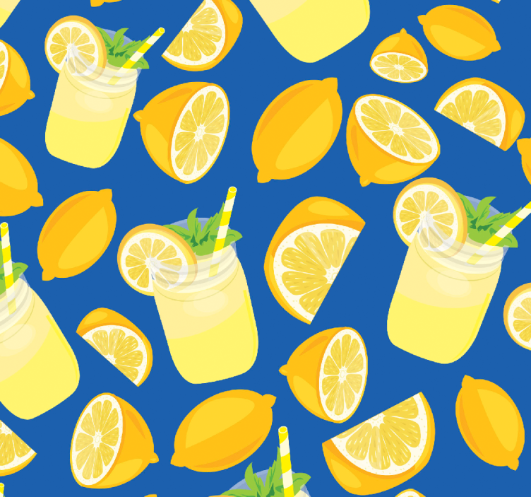 Rullegardin køkken citronsaft - TenStickers