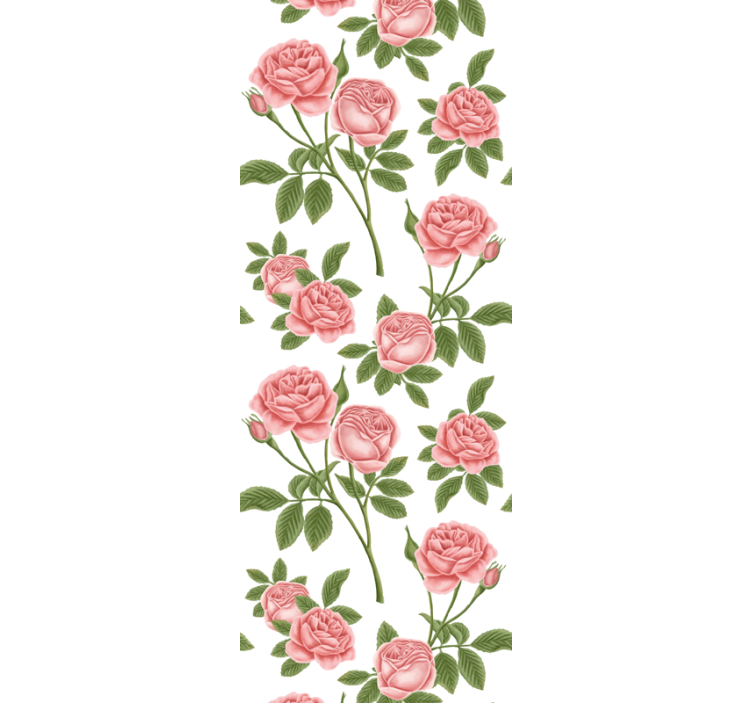 Rullegardin køkken blomsterprint rosen - TenStickers