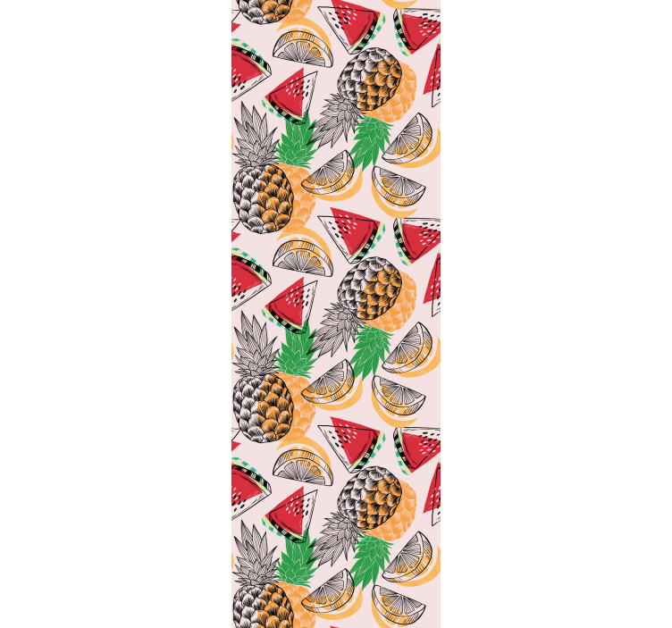 Rullegardin køkken sommerprint ananas - TenStickers