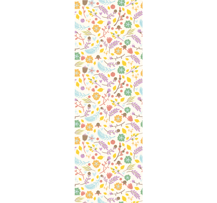 Rullegardin køkken typisk polsk blomster mønster - TenStickers