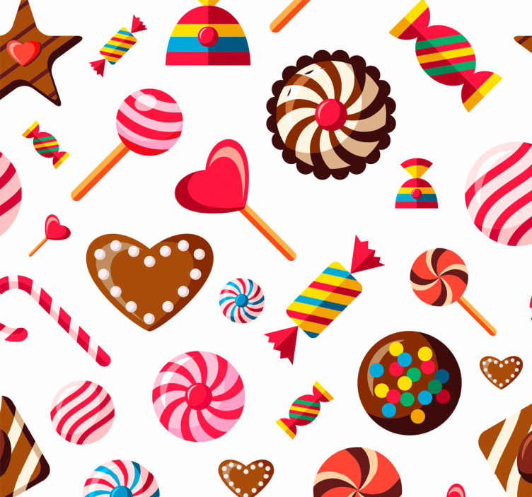 Rullegardin køkken sødt mosaik - TenStickers