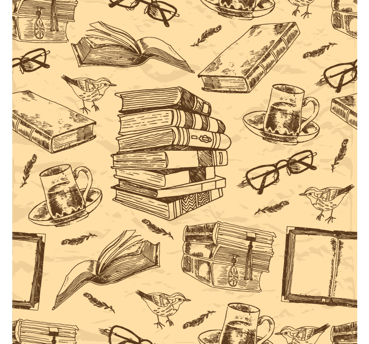 Kontor rullegardin gammel bibliotek - TenStickers