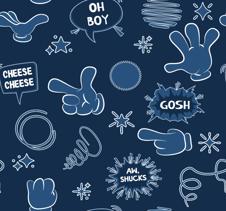 Rullegardin teenager i tegneseriestil - TenStickers
