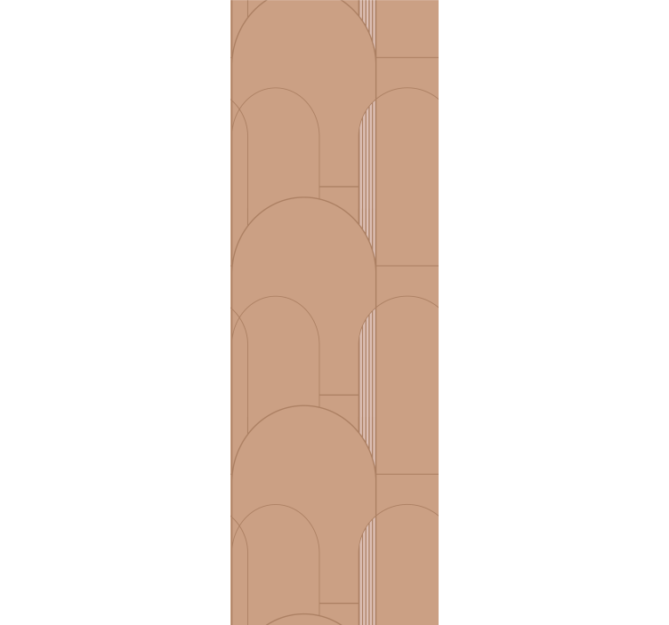 Moderne rullegardiner i beige buemønster - TenStickers