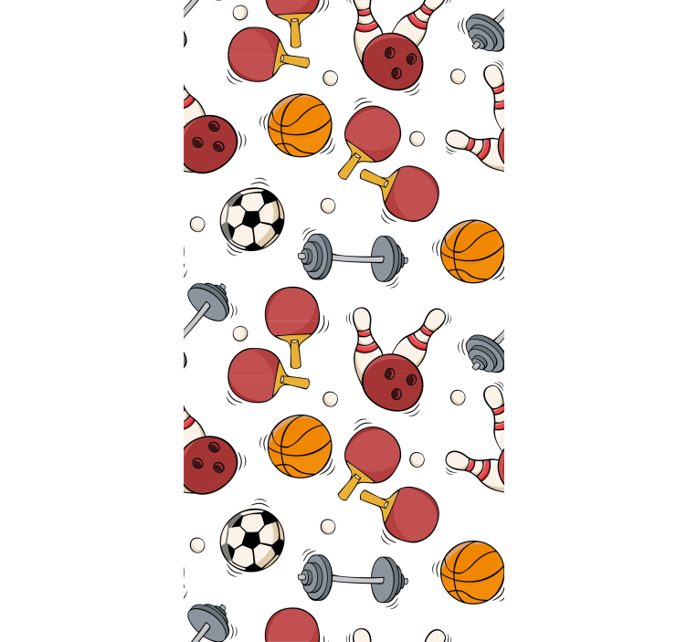 Moderne rullegardiner med sportsmønster - TenStickers