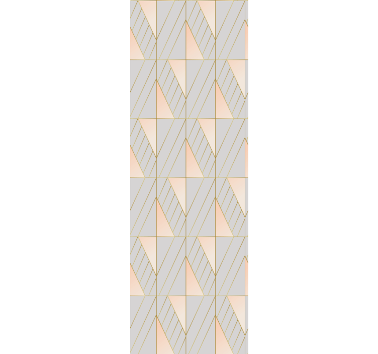 Moderne rullegardiner i lagdelte geometriske former - TenStickers