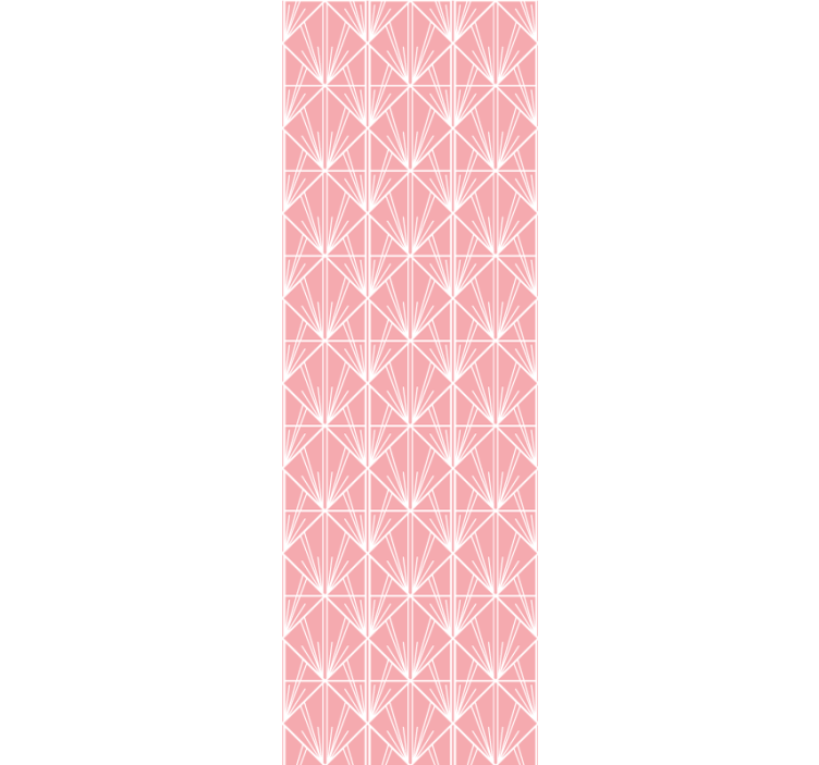 Moderne rullegardiner med geometrisk pink mønster - TenStickers