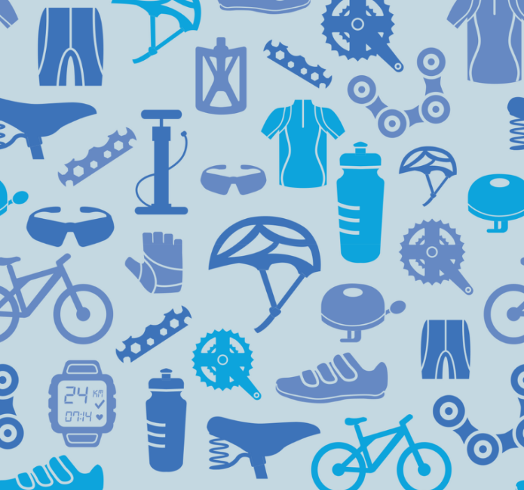 Moderne rullegardiner med cykelelementer - TenStickers