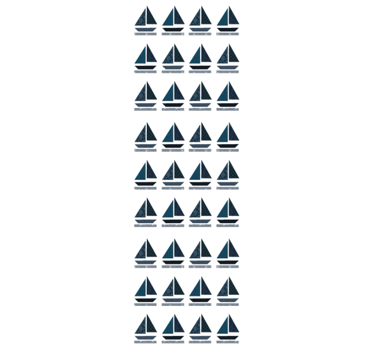 Moderne rullegardiner med sejlbådsmønster - TenStickers