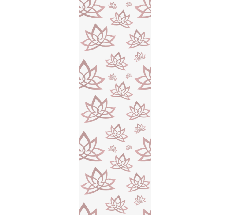 Moderne rullegardiner med minimalistisk lotusblomst mønster - TenStickers