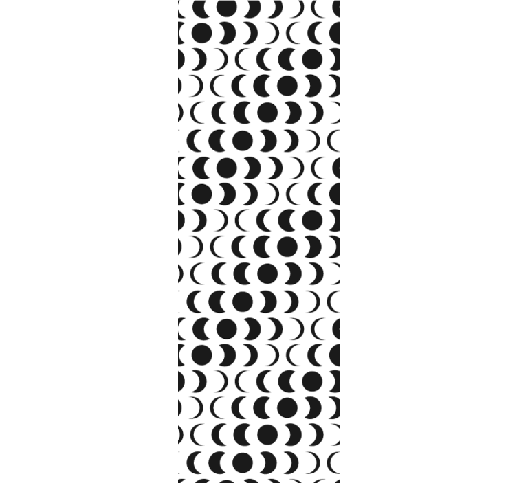 Moderne rullegardiner med minimalistisk månemønster - TenStickers