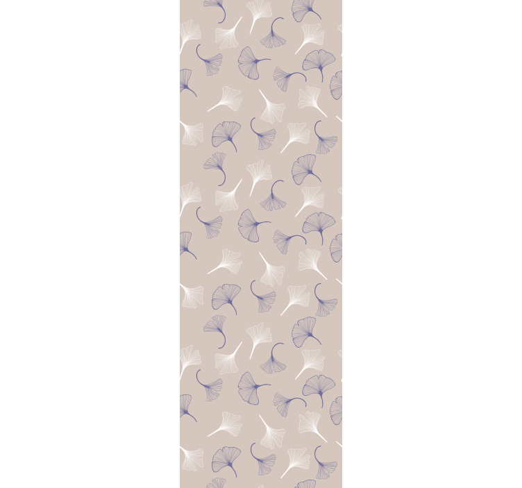 Moderne rullegardiner ginkgo blade creme - TenStickers