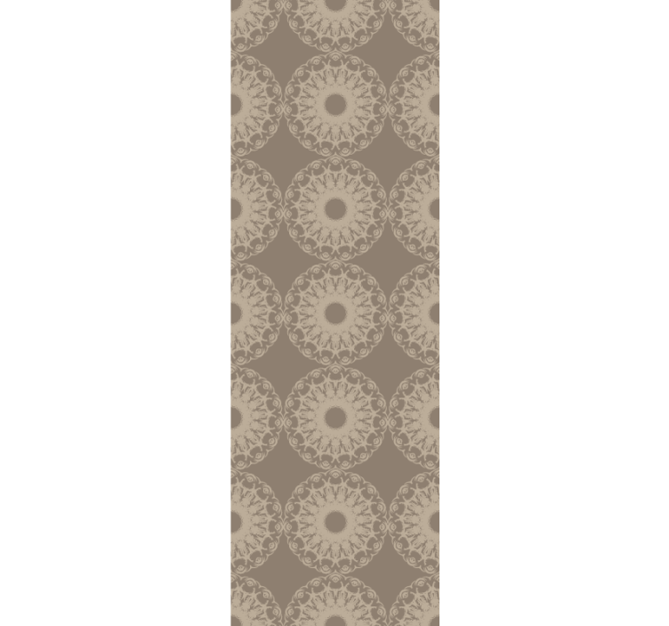 Moderne rullegardiner i eklektisk stil med beige cirkler - TenStickers