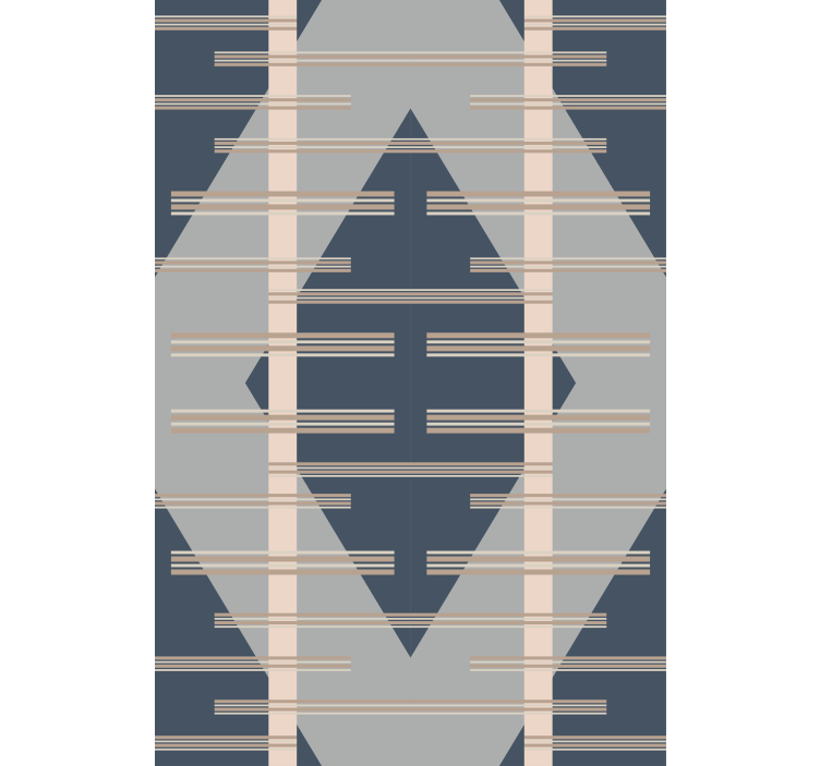 Moderne rullegardiner grå abstrakt mid-century stil - TenStickers