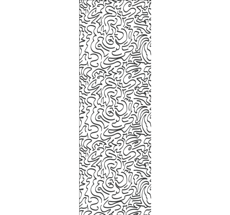 Moderne rullegardiner med vindinspirerede doodles - TenStickers