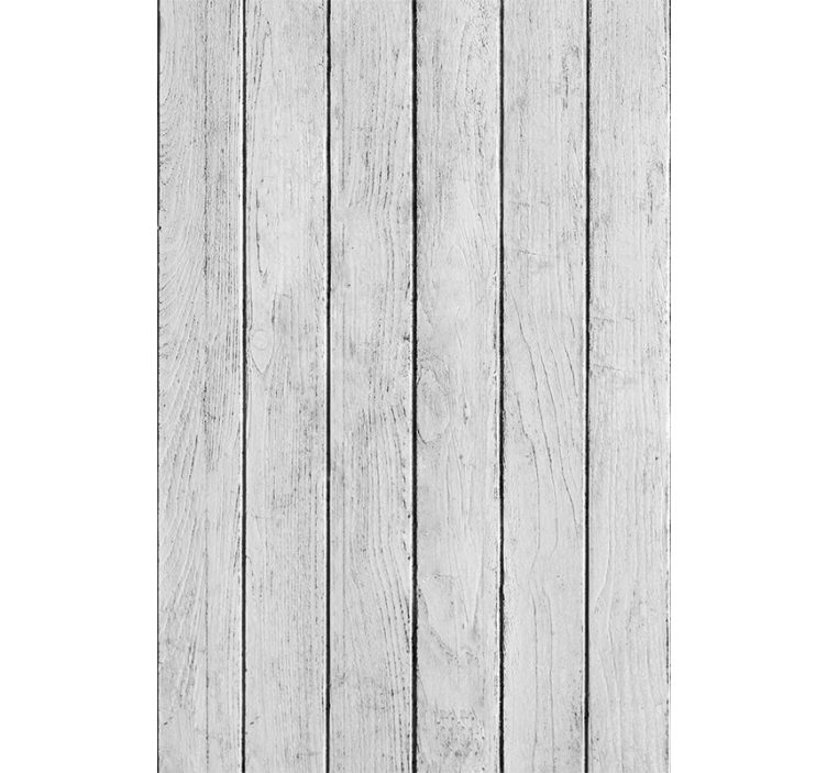 Moderne rullegardiner i japandi stil med hvide planker - TenStickers