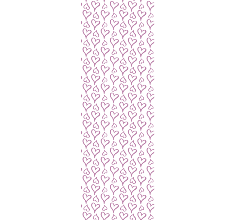 Moderne rullegardiner med pink hjerteikoner - TenStickers