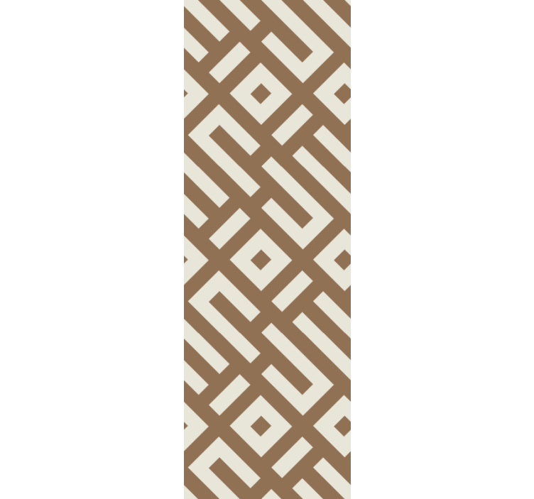 Moderne rullegardiner med geometrisk design i jordfarver - TenStickers