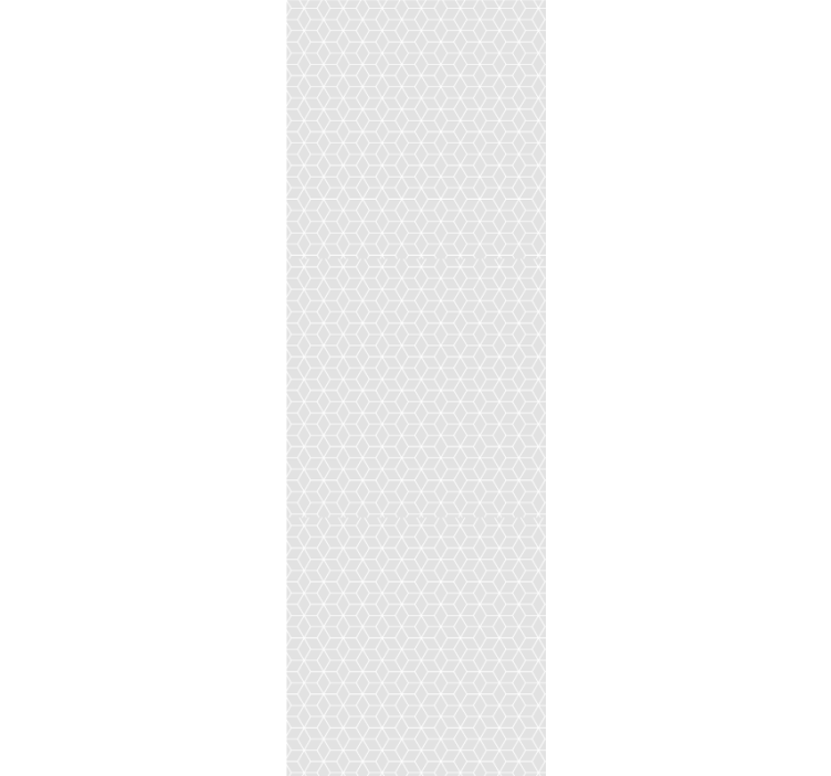 Moderne rullegardiner grå parallelogrammer og hexagoner - TenStickers