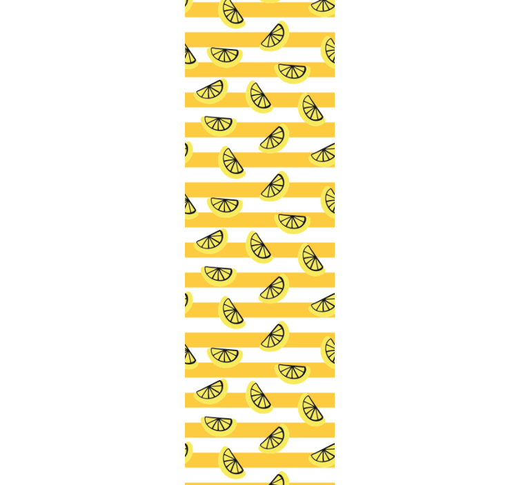 Moderne rullegardiner med citrussymboler design - TenStickers