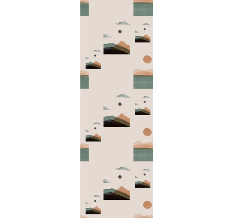 Moderne rullegardiner abstract mountains - TenStickers