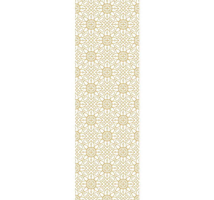 Moderne rullegardiner med hvidt blomstermønster - TenStickers