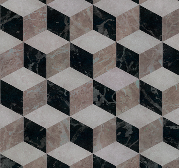 Moderne rullegardiner med 3d minimalistiske fliser - TenStickers