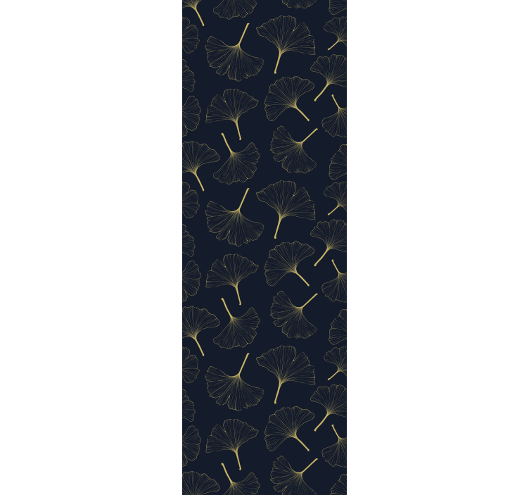 Moderne rullegardiner 3d gyldne ginkgo blade - TenStickers