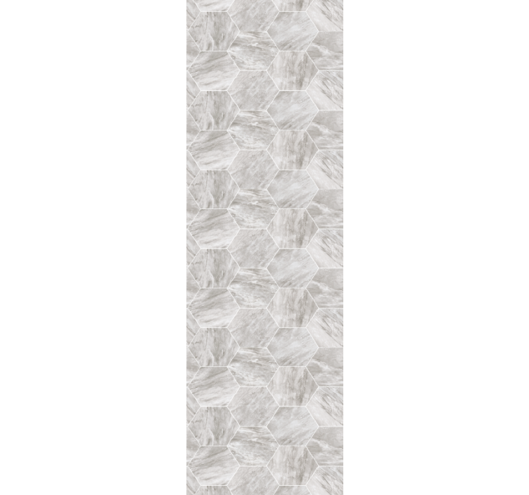 Grå rullegardin med guld marmor sekskantet mønster - TenStickers