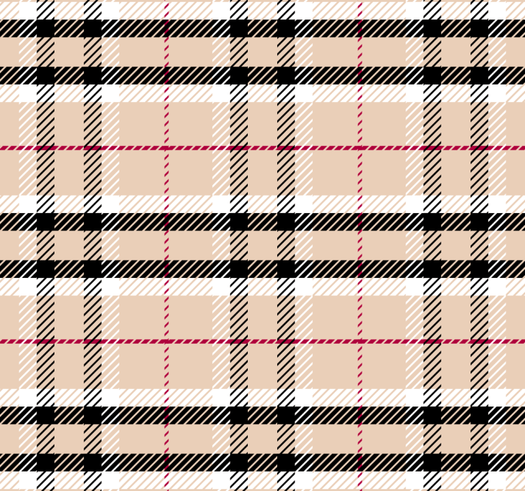 Lyserøde rullegardiner med burberry-tartan - TenStickers